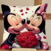 Romantic Minnie and Mickey Mouse Kissing On Pillowcase: Perfect for Valentine's! Sofa Cushion Cover,bedroom Room Home Decoration