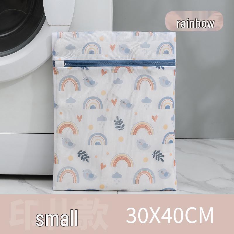 

70 г Полиэстеровый мешок для стирки с радужным принтом - Мелкая сетка для стирки и ухода за одеждой, для дома и гостиницы