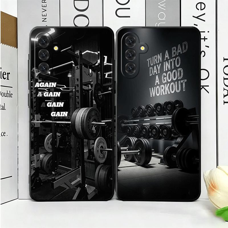 Gym Mode Fitness Bodybuilding Soft Phone Case for Samsung A17 A37 A57 A16 A26 A36 A56 A15 A25 A35 A55 A14 A24 A34 A54 A13 A23 A3
