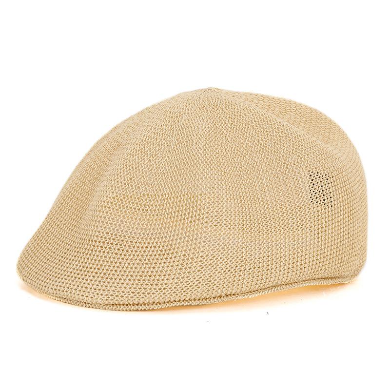 Summer Cool Hat Women's Hat Grass Yarn Woven Hat New Octagonal Forward Hat Sunshade UV Protection Sun Hat