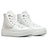 Converse Everyday Versatile Leather High-Top Canvas Shoes Unisex Sneakers White Gray A05615C