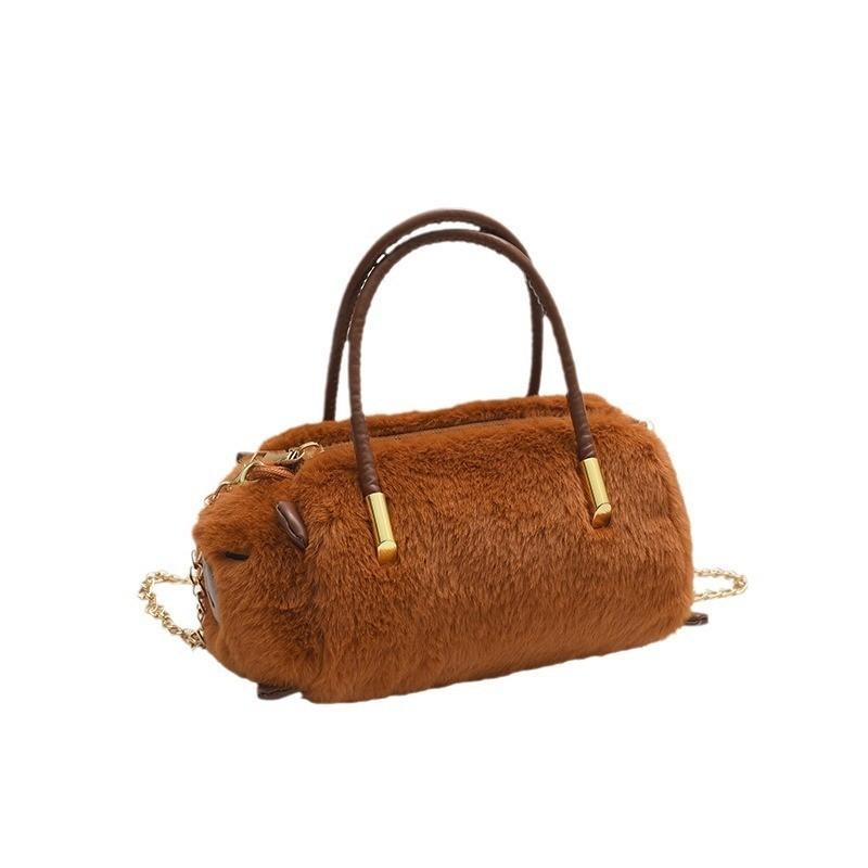 

Plush Toy Bag Wholesale Capybara Handbag Single Shoulder Crossbody Fashion Personality Small Square Bag Large Capacity For Kids