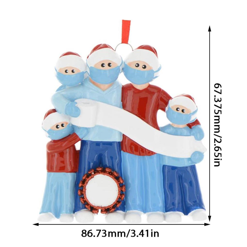 2020 Xmas Christmas Tree Hanging Pendant Ornament ADD Name DIY Family Decoration