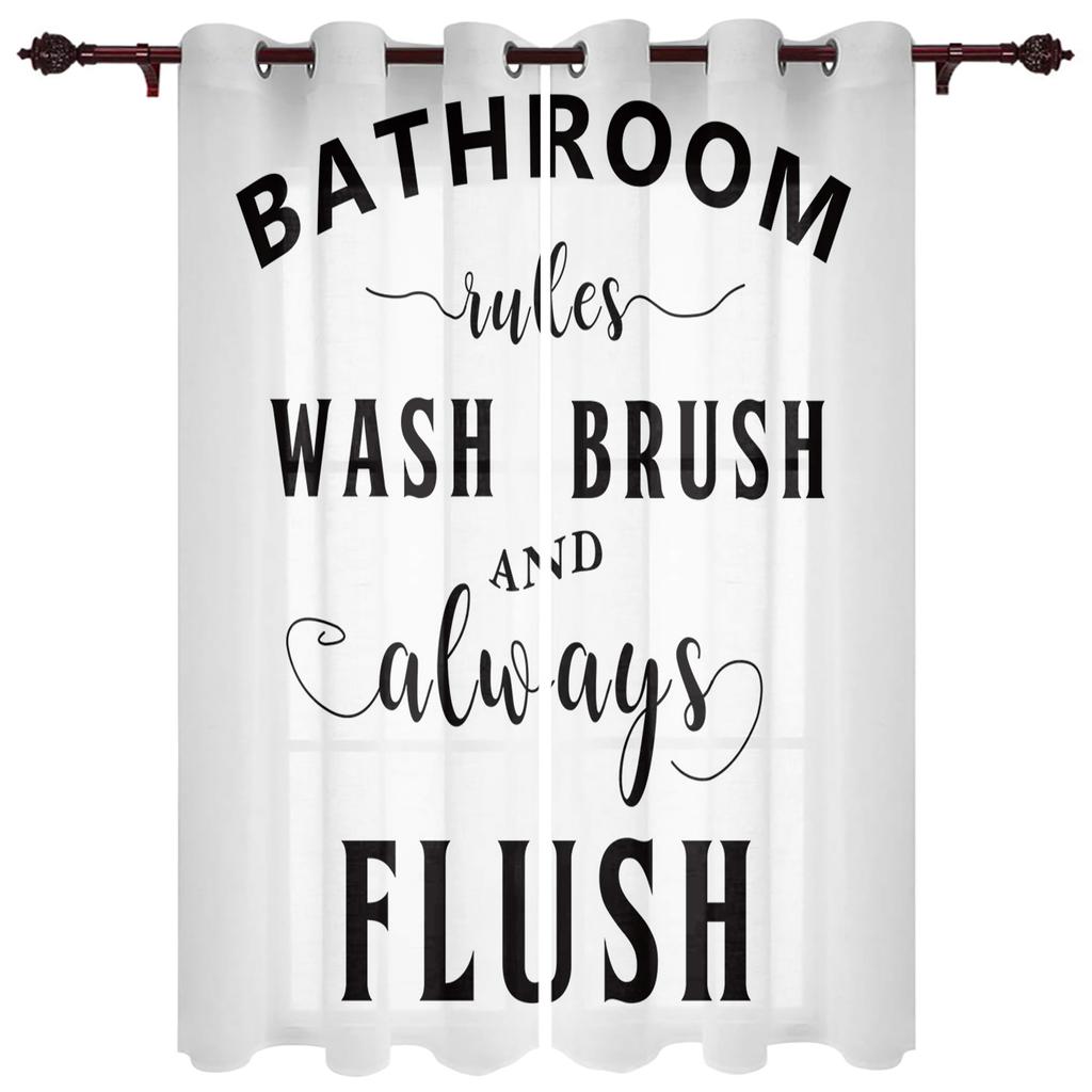 Text Stripes Window Curtains Home Decor Living Room Curtains Kitchen Drapes Panel Curtains for Bedroom