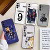 Coque de téléphone Football S-Star M-MbappeS-S Pour Samsung S25,S24,S21,S22,S23,S30,Ultra,S20,Plus,Fe,Housse Noire en Silicone Souple