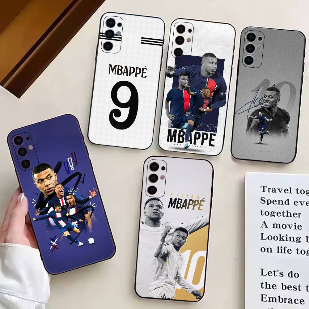 Football S-Star M-MbappeS-S Phone Case For Samsung S25,S24,S21,S22,S23,S30,Ultra,S20,Plus,Fe,Soft Silicone Black Cover
