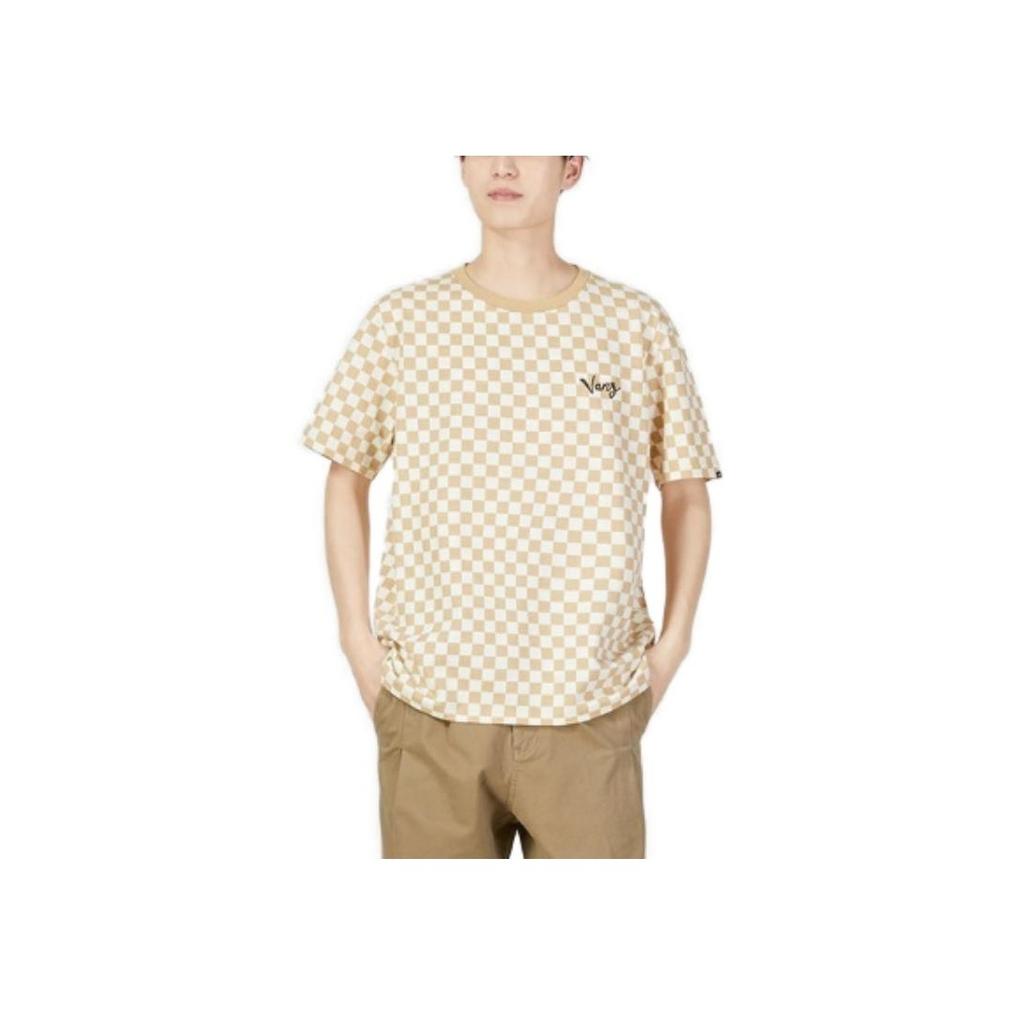 Vans Printed Round Neck Short Sleeve T-Shirt Men Tops Brown VN0002NMBT9