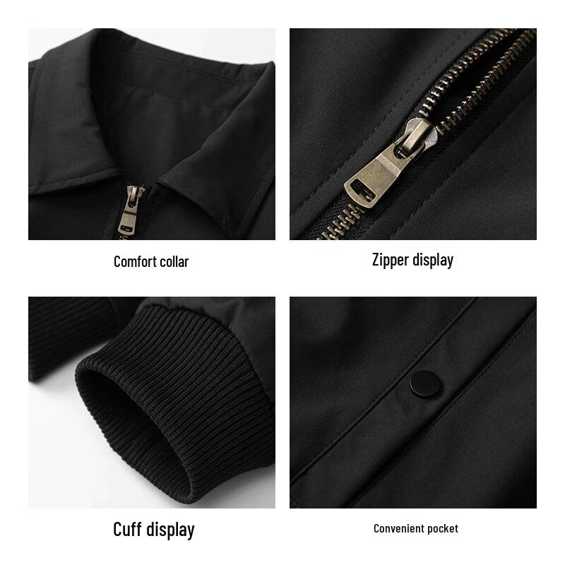 ROMON Men's Business Casual Lapel Jacket