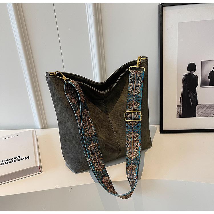 

Женская сумка через плечо Новая универсальная сумка-мессенджер Сумка-тоут большой вместимости серый