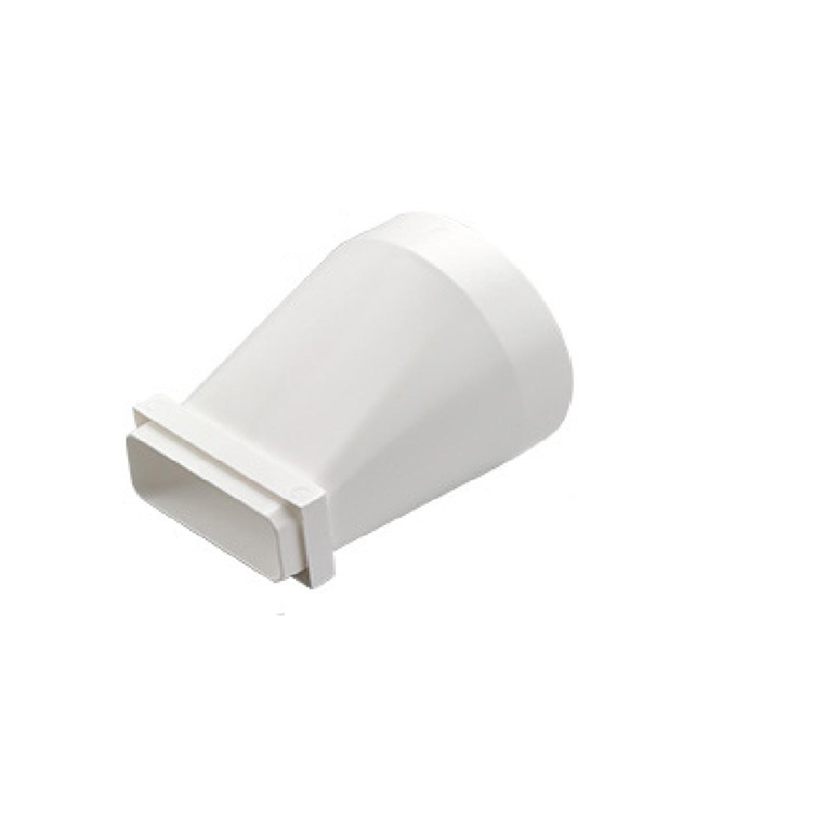 

Плоский пластиковый адаптер для воздуховодов к круглому Адаптер для шланга вентиляции сушилки-трансформатора Конвертер вентиляционного канала Простой в использовании