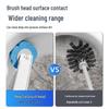 Wall-Mounted Disposable Toilet Cleaning Brush with Replaceable Head