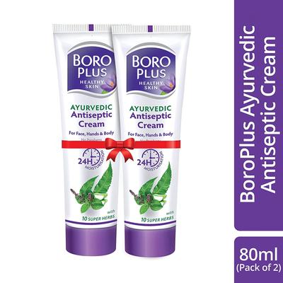 BOROPLUS Normal Ciltler İçin Antiseptik Krem, 80 ml (2'li paket)