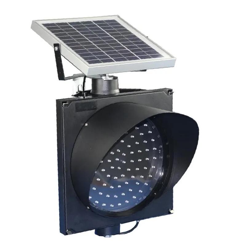 200/300/400mm Solar Yellow Flashing Traffic Signal Strobe Warning Light