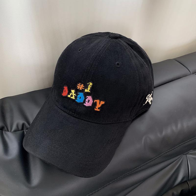 Big Head Circumference New Embroidered Letter Baseball Cap Women's Spring and Summer Increase and Deepen the Face Small Peaked Cap Wide Brim Soft Top