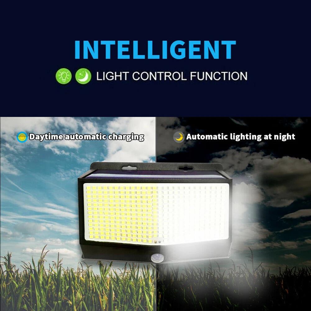 1-6PCS Solar Outdoor Garden Lights IP65 Waterproof Super Bright 468 LEDs Motion Sensor Wall Light Solar Powered Security Lamp