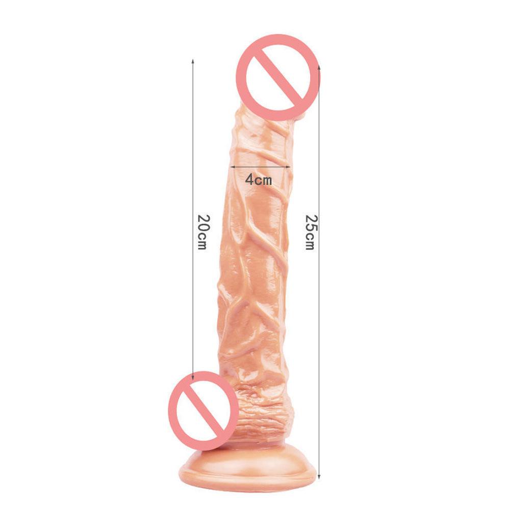 Female Simulation Dildo Large Suction Cup Massage Device Female Masturbator Inverted Adult Sexual Product 25 * 4