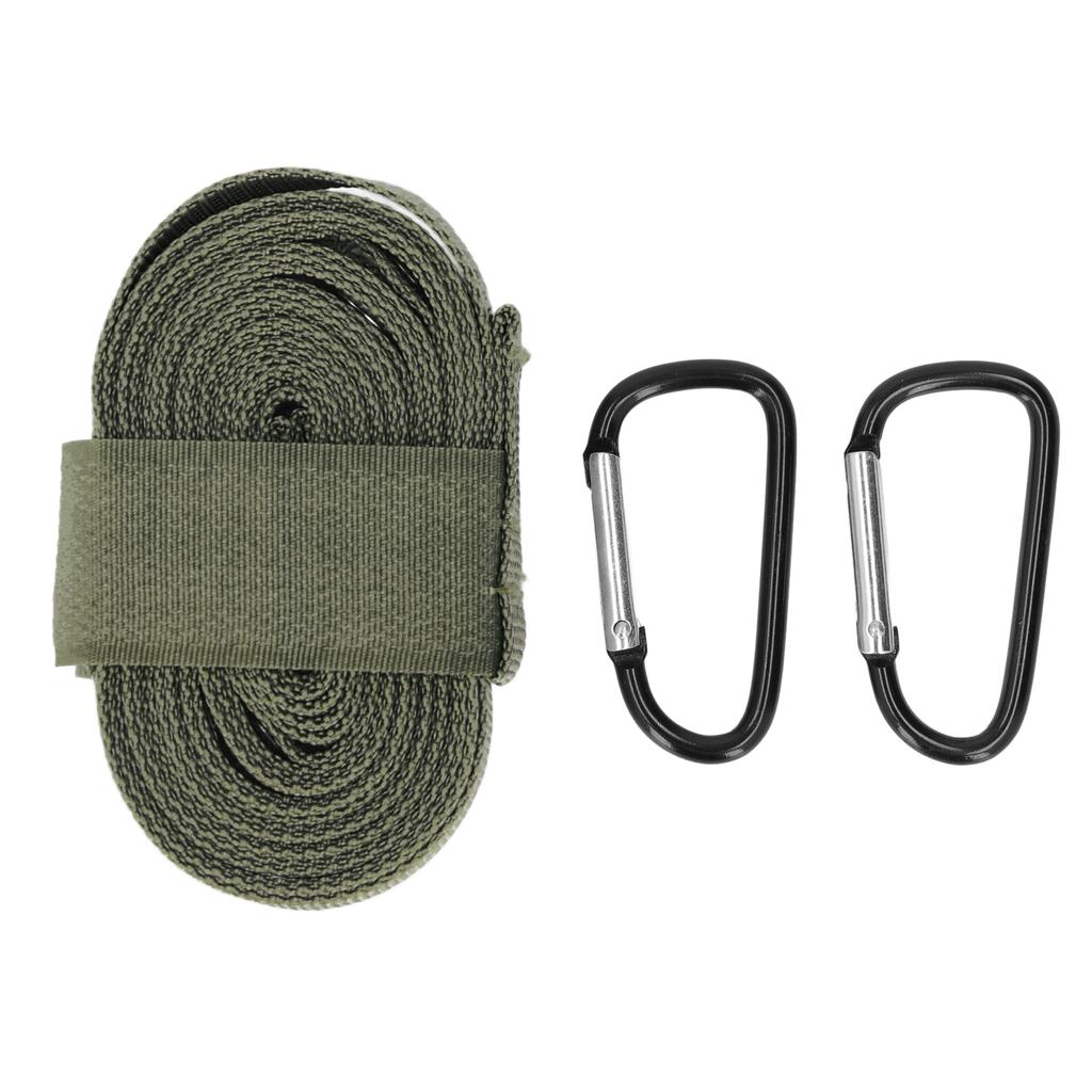 Outdoor Tent Canopy Extension Belt Multifunctional Nylon Camping Cord Rope Lanyard Military Green