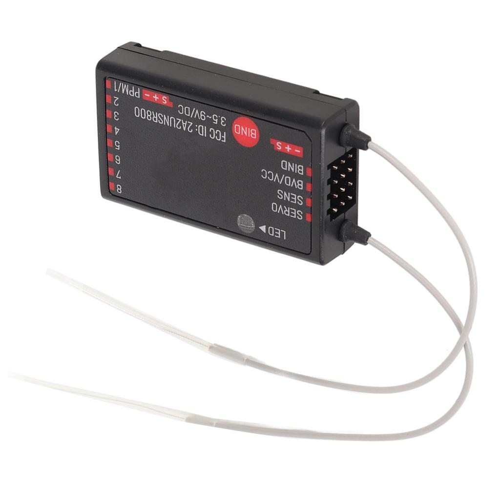 FS SR8 2.4GHz 8 Channel Receiver Double Antenna Bidirectional Receiver for RC Helicopters Engineering Vehicles