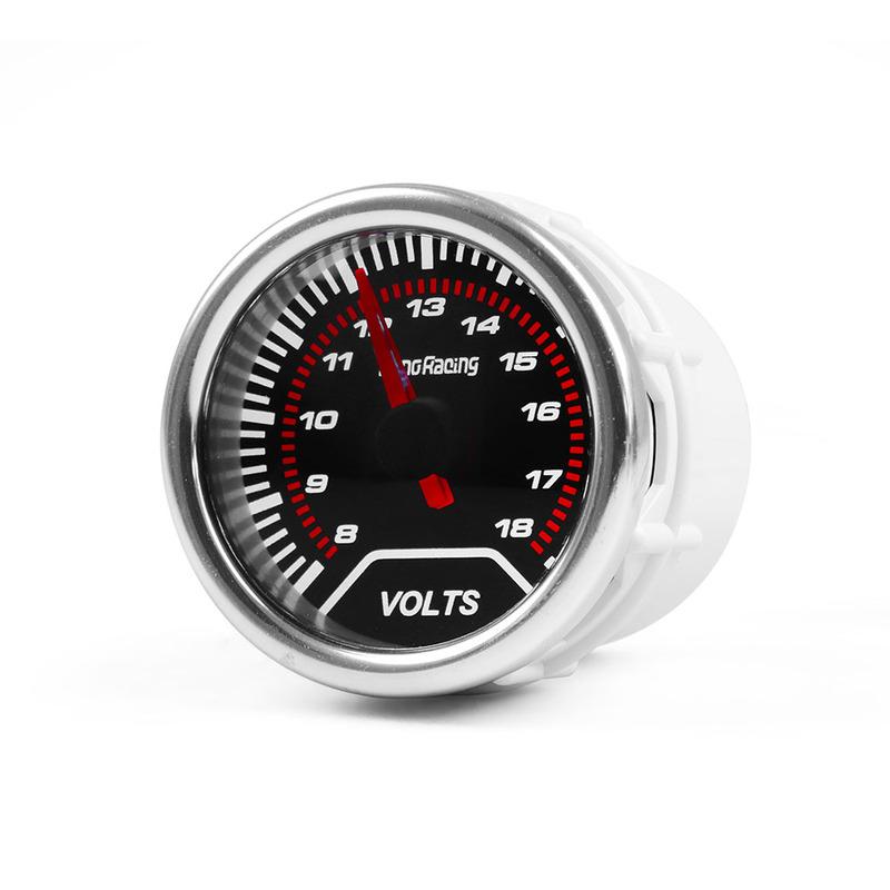 Dynoracing Volt meter 2"(52mm) Smoke lens 8-18 volts gauge voltage gauge Car meter BX101232