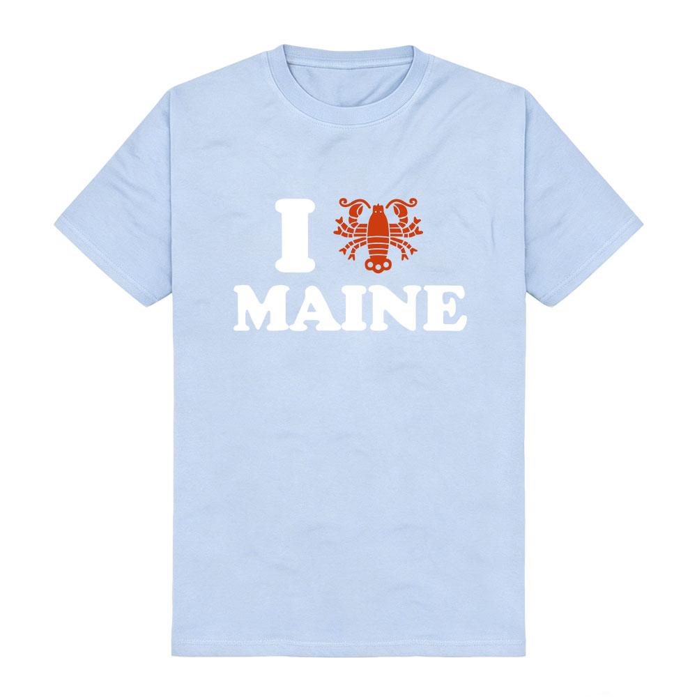 TV Series Reacher 2026 Unisex Short Sleeve T‑Shirt I Love Maine Lobster Graphic Print Tees Casual O‑Neck Loose Tops Men Women