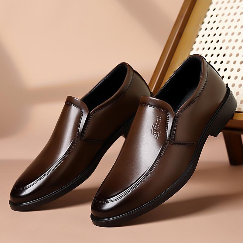 High Quality Vintage Casual Leather Slip on Loafers Fashion Breathable Moccasins Driving Design Casual Business Shoes for Mens
