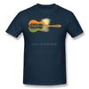 Music Funny Nature Guitar Art Musician 2021 Arrival TShirt Shadow Unique Design Crewneck Cotton For Unisex Shirt