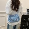 Shoulder Bag Denim Crossbody Bag Women Commuter Handbag