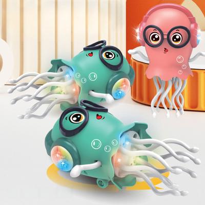 Magic Dancing Octopus Toy Automatic Obstacle Avoidance Electric Toy Music Light Stress Relief Sensor Desktop Placement Decoratio