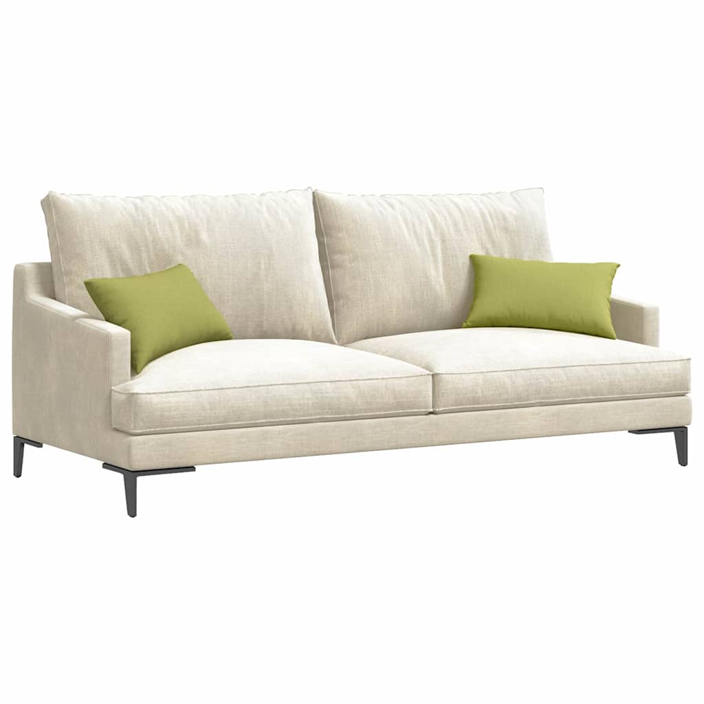 Sofa Cushions 2 Pcs Light Green 50 X 30 Cm Fabric