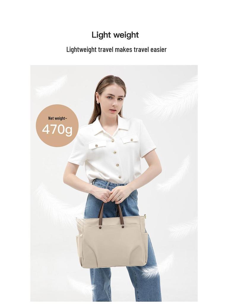 Damen Laptop Schultertasche - Große Kapazität 15,6" Aktentasche Tote