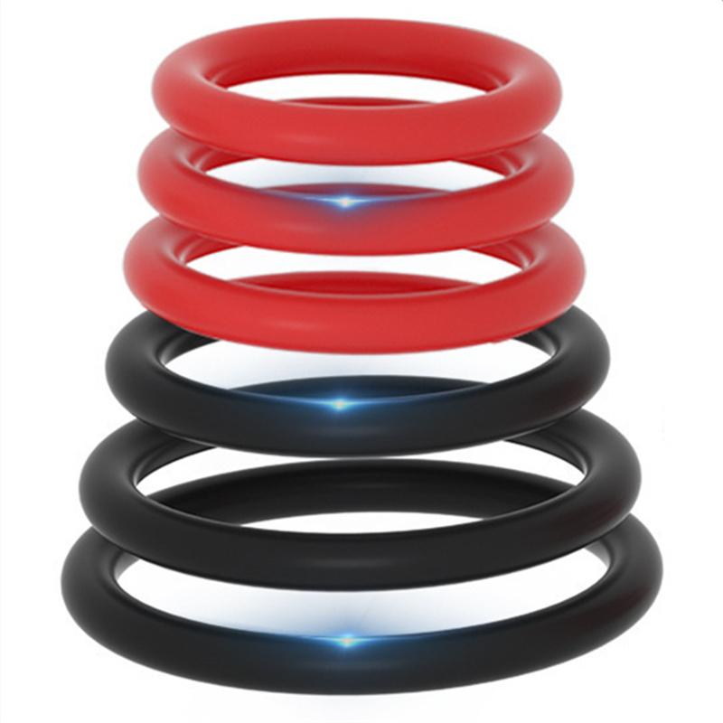 Soft Silicone Cock Rings Male Delay Ejaculation Penis Lasting Erection Scrotum Testis Restraint Adult Sex Toys For Men 6 Sizes