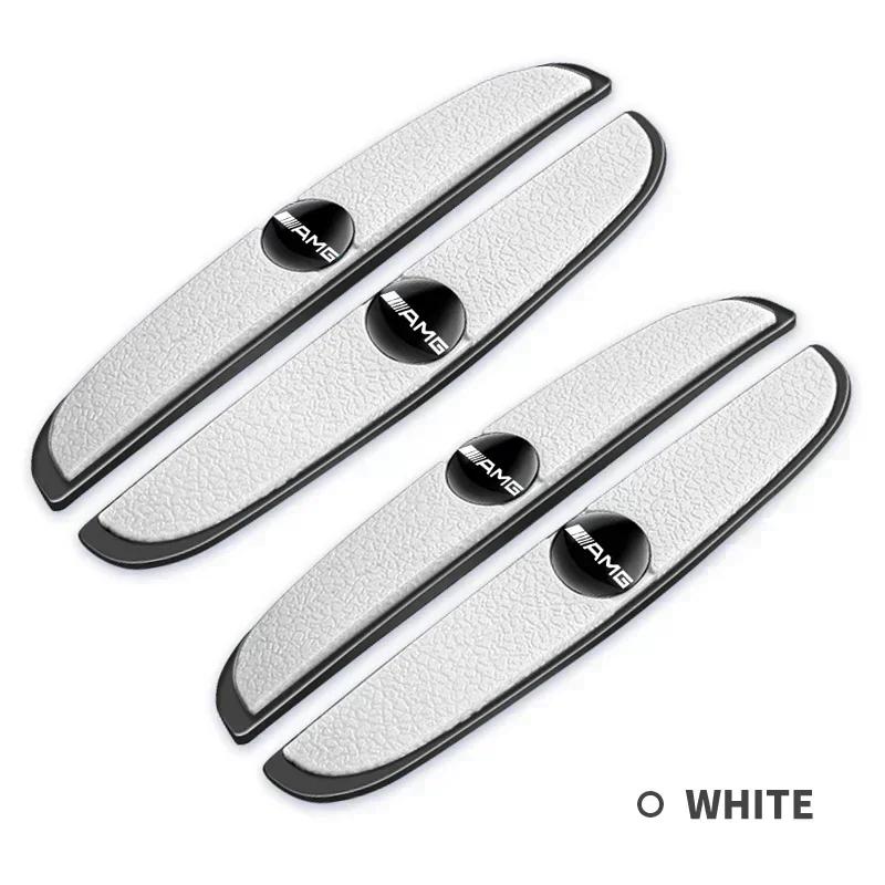 2026 Hot 4pcs/set Rubber Bumper Strip Car Door Anti-Collision Emblem Sticker For Mercedes Benz AMG A B C E S Class GLA GLC CLA GLK GLE