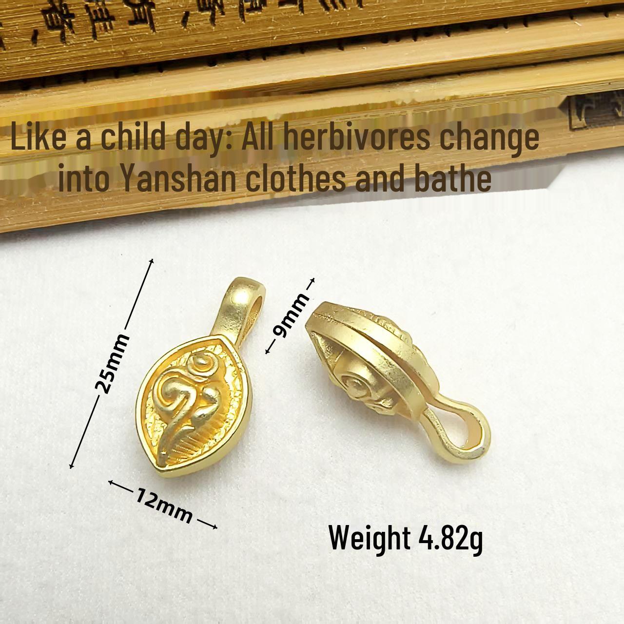 

Латунний затискач-мушля з тибетськими буддійськими намистинами: Червоний сандал, насіння бодхі, дрібнолистовий, аксесуари з 108 намистин