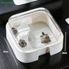 Transparent Turtle Tank Home Desktop Decoration Turtle Box With Sun Platform Simple Reptile Habitat