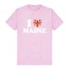 TV Series Reacher 2026 Unisex Short Sleeve T‑Shirt I Love Maine Lobster Graphic Print Tees Casual O‑Neck Loose Tops Men Women