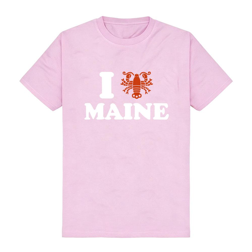 TV Series Reacher 2026 Unisex Short Sleeve T‑Shirt I Love Maine Lobster Graphic Print Tees Casual O‑Neck Loose Tops Men Women