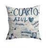 AAitana Cuarto azul Pillow Case Square DoubleSided Printing Short Plush Sofa Cushion Cover Bedroom Bedside Pillow
