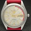 USED VINTAGE SEIKO 5 AUTO 6309A JAPAN MENS DAY/DATE SILVER WATCH 608g-a316369-9