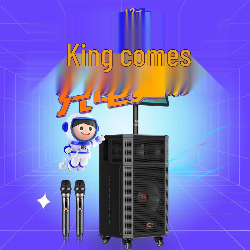 Songchuan SG30-12 Outdoor Trolley KTV Speaker with 19-inch Touchscreen (CN Version)