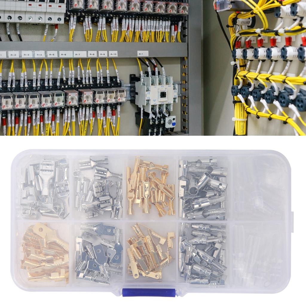 150Pcs Insulated Wire Terminals Male Female Cable Connector Industrial Supplies 2.8/4.8/6.3/4mm