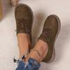 Outdoor Fashion Vintage Casual Shoes, Women's All-Season New Versatile Dopamine Soft-Sole Flat Sneakers with Thick Platform and Color Block Design