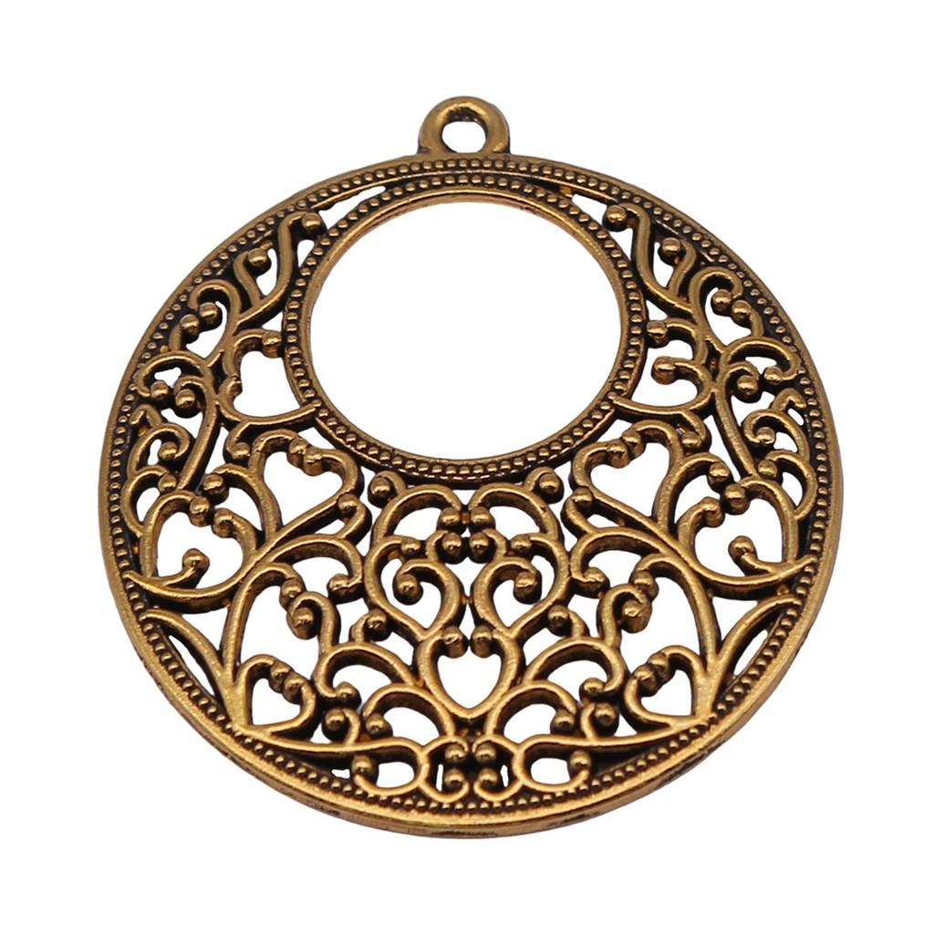 Flowers Of Life Charms Vintage Alloy Pendants For Nature Inspired Jewelry Making