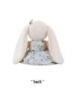 Large Lop-Eared Bunny Plush - Cute Floral Skirt Doll, Soothing Girl's Companion and Pet Healing Toy