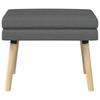 Double Layer Bench Dark Gray 60 X 40 X 46 Cm Fabric