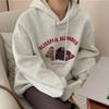Navava Women Retro Bear Print Long Sleeve Sweatshirt Nt3216