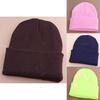 Cozy Slouch Winter Beanie Hat For Skiing And Outdoor Activities In Neon Colors