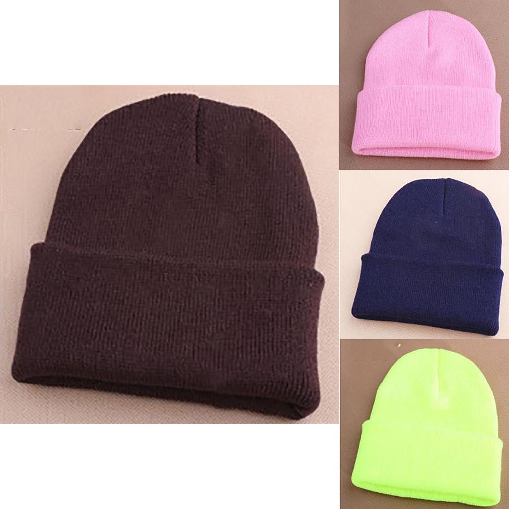 Cozy Slouch Winter Beanie Hat For Skiing And Outdoor Activities In Neon Colors