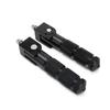 1 Pair CNC Aluminum Alloy Folding Foot Pegs Front & Rear Footrest Mod Parts for Motorcycle Scooter Electric Bike
