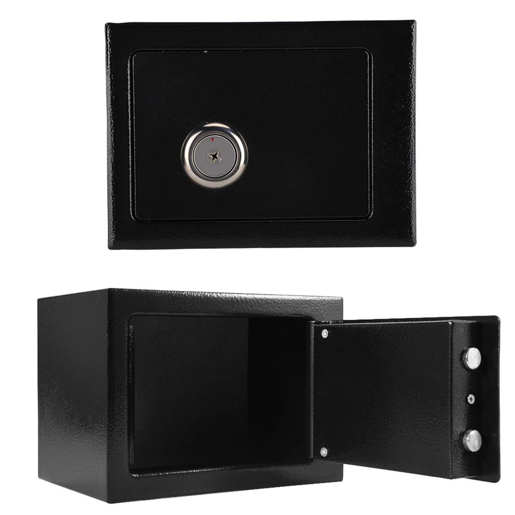 Durable Strong High Security Steel Safe Box Key Operated Money Cash Storage Home Office
