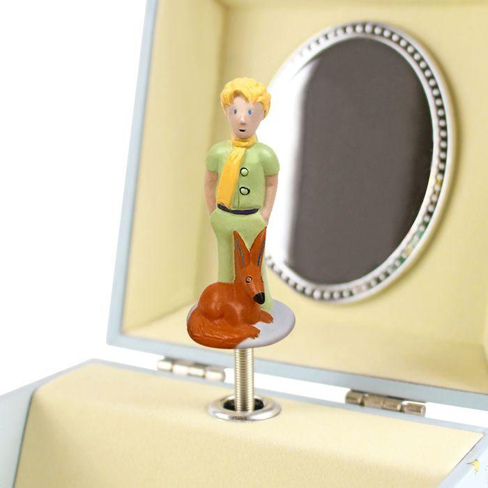 Coffret à bijoux musical - Le petit Prince - Phosphorescent - Sans pile - Bois